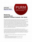 Research paper thumbnail of CFP: Special Issue Mentoring Undergraduate Research in Global Contexts (Fall 2018)