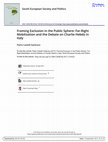 Research paper thumbnail of Framing Exclusion in the Public Sphere: Far-Right Mobilisation and the Debate on Charlie Hebdo in Italy