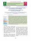 Research paper thumbnail of Standardization of Gluten Free Chickpea Flour Based Cake Mix by Using Response Surface Methodology