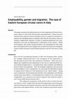 Research paper thumbnail of Employability, gender and migration. The case of Eastern European circular carers in Italy