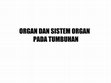 Research paper thumbnail of 5. ORGAN DAN SISTEM ORGAN TUMBUHAN I.pptx