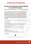 Research paper thumbnail of Europe and its Worlds: Cultural Mobility in, to and from Europe, 16-18 October 2013, Nijmegen, Radboud University