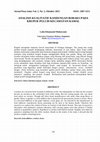 Research paper thumbnail of ANALISIS KUALITATIF KANDUNGAN BORAKS PADA KRUPUK PULI DI KECAMATAN KAMAL