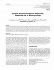 Research paper thumbnail of Positive Behavioral Supports: Empirically Supported Use of Behavioral Logs