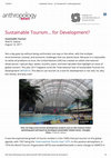 Research paper thumbnail of Sustainable tourism… for development?