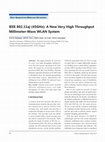 Research paper thumbnail of IEEE 802.11aj (45GHz): A New Very High Throughput Millimeter-Wave WLAN System