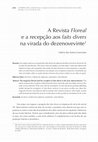 Research paper thumbnail of A Revista Floreal e a recepção aos faits divers na virada do dezenovevinte