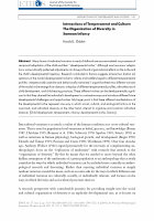 Research paper thumbnail of Interactions of Temperament and Culture: The Organization of Diversity in Samoan Infancy 