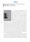 Research paper thumbnail of RESEÑA de Irene Valle. "Pablo Posada Varela, A contracuerpo. Bruce Nauman y la fenomenología, Madrid, Brumaria A. C., 2016". in Eikasia nº77, 2017, 480-483