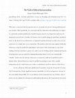 Research paper thumbnail of The Truth in Political Instrumentalism