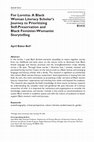 Research paper thumbnail of For Loretta: A Black Woman Literacy Scholar's Journey to Prioritizing Self-Preservation and Black Feminist–Womanist Storytelling