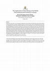 Research paper thumbnail of The Application of Data Mining in the Mobile Telecommunications Industry in Kenya