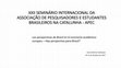 Research paper thumbnail of XXII SEMINÁRIO INTERNACIONAL DA ASSOCIAÇÃO DE PESQUISADORES E ESTUDANTES BRASILEIROS NA CATALUNHA -APEC