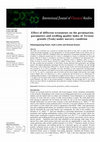 Research paper thumbnail of Effect of different treatments on the germinat ion parameters and seedling quality index of Tectona grandis (Teak) under nursery condition