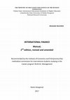 Research paper thumbnail of Borochkin A. International Finance. Manual, 2nd edition, revised and amended. Nizhni Novgorod: Lobachevsky State University of Nizhni Novgorod (UNN), 2017.