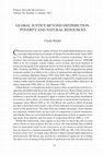 Research paper thumbnail of Global Justice Beyond Distribution: Poverty and Natural Resources