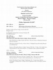 Research paper thumbnail of North American Association of Islamic and Muslim Studies 46th conference program