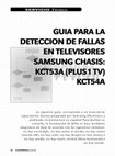 Research paper thumbnail of GUIA DE DETECCION DE FALLAS SAMSUNG