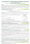 Research paper thumbnail of Generalization of the Ramanujan's Pythagorean identities