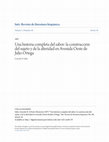 Research paper thumbnail of Una historia completa del sabor: la construcción del sujeto y de la alteridad en Avenida Oeste de Julio Ortega