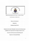 Research paper thumbnail of TITLE: Blackening the silver screen: A cinema of Black Consciousness in South Africa