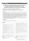 Research paper thumbnail of Dichotomy between Knowledge and Clinical Practices of Dentistry Students about Contemporary Caries Management Strategies