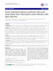 Research paper thumbnail of Acute respiratory distress syndrome and acute renal failure from Plasmodium ovale infection with fatal outcome