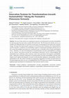 Research paper thumbnail of Innovation Systems for Transformations towards Sustainability? Taking the Normative Dimension Seriously