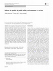 Research paper thumbnail of Indoor air quality in public utility environments—a review