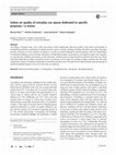 Research paper thumbnail of Indoor air quality of everyday use spaces dedicated to specific purposes—a review