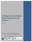 Research paper thumbnail of Defining and Accounting for Fundraising Income and Expenses