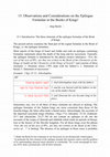 Research paper thumbnail of Observations and Considerations on the Epilogue Formulae in the Books of Kings