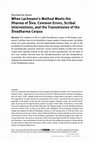 Research paper thumbnail of 2017 When Lachmann's Method Meets the Dharma of Śiva. Common Errors, Scribal Interventions, and the Transmission of the Śivadharma Corpus