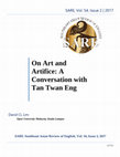 Research paper thumbnail of On Art and Artifice: A Conversation with Tan Twan Eng