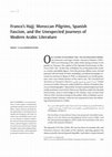 Research paper thumbnail of Franco's Hajj: Moroccan Pilgrims, Spanish Fascism, and the Unexpected Journeys of Modern Arabic Literature