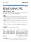 Research paper thumbnail of Bacterial ribonuclease binase exerts an intra-cellular anti-viral mode of action targeting viral RNAs in influenza a virus- infected MDCK-II cells