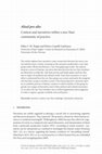 Research paper thumbnail of Aliud pro alio Context and narratives within a neo-Nazi community of practice