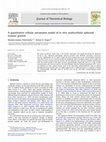 Research paper thumbnail of A quantitative cellular automaton model of in vitro multicellular spheroid tumour growth