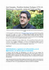 Research paper thumbnail of CONVERSACIONES CON: Dr José Granados,  Vice Preside Pontificio Instituto Teológico J P II: (I) Matrimonio y Eucaristía, camino de Unión con Dios  Individualismo y egoísmo en la Eucaristía y en el Matrimonio, un cáncer para la Comunión.