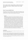 Research paper thumbnail of Does regular online testing enhance student learning in the numerical sciences? Robust evidence from a large data set