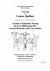 Research paper thumbnail of Textiles in Babylonia during the First Millennium BC : general remarks and case studies