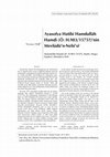 Research paper thumbnail of Ayasofya Hatibi Hamdullah Hamdinin Mevludun Nebisi