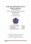 Research paper thumbnail of ILMU DALAM HUBUNGANNYA DENGAN BAHASA REVISI MAKALAH " FILSAFAT ILMU "