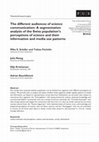 Research paper thumbnail of The different audiences of science communication: A segmentation analysis of the Swiss population's perceptions of science and their information and media use patterns