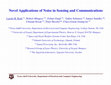 Research paper thumbnail of Novel Applications of Noise in Sensing and Communications