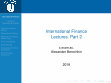 Research paper thumbnail of Borochkin A. A. International Finance. Lectures. Part 2.