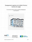 Research paper thumbnail of Enseignement supérieur de la Belle Province Carnets de voyage - FIED