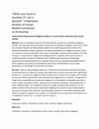 Research paper thumbnail of " When your heart is touched, it's not a decision " : A Narrative Analysis of Iranian Muslim Conversion to Christianity