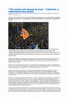 Research paper thumbnail of "The streets will always be ours" - Catalonia, a referendum from below