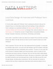 Research paper thumbnail of Local Data Design: An Interview with Professor Yanni Loukissas